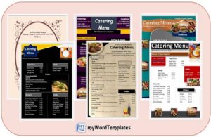 Catering menu templates image