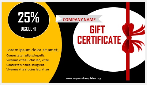 Free Gift Certificate Template 01