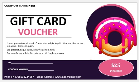 Free Gift Certificate Template 03
