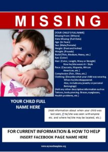 11 Free Missing Person Poster Templates My Word Templates
