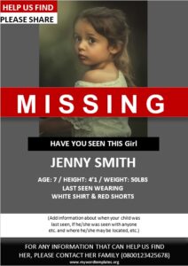 Missing Person Poster Template 07