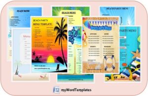 Menu Templates Archives - My Word Templates
