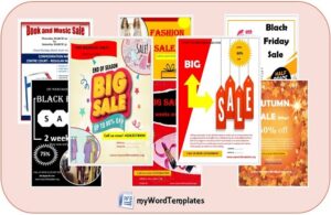 For sale poster templates image