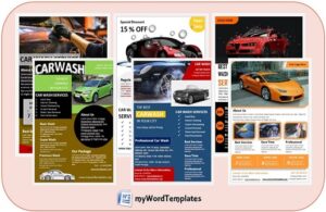 car wash flyer templates image