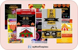carnival flyer templates image
