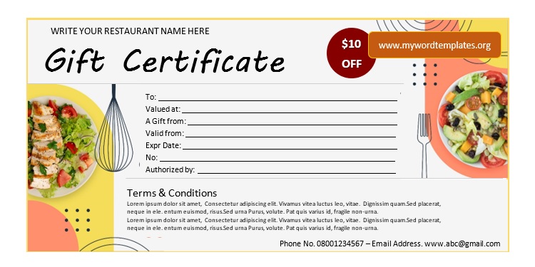 Free Gift Certificate Templates 2021 (04)
