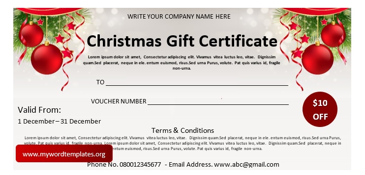 Free Gift Certificate Templates 2021 (07)