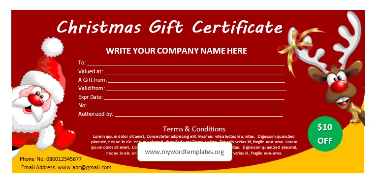 Free Gift Certificate Templates 2021 (08)