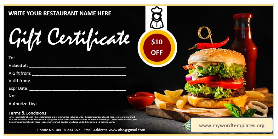 Free Gift Certificate Templates 2021 (09)