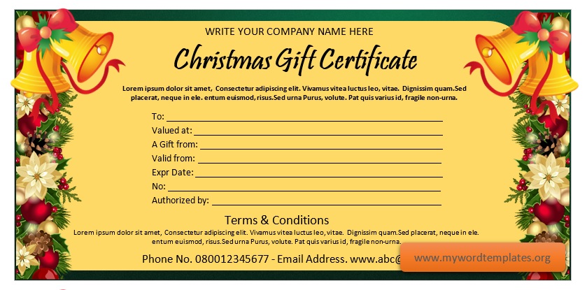 Free Gift Certificate Templates 2021 (10)