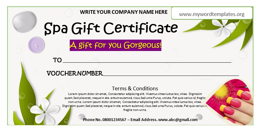 Free Gift Certificate Templates 2021 (13)