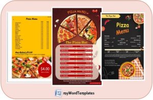 Pizza Menu Templates Feature Image
