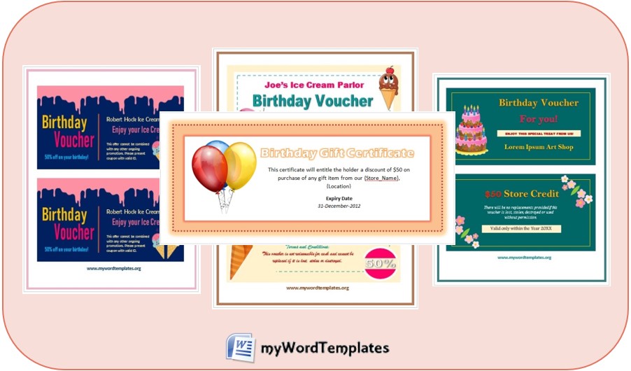 Birthday Voucher Templates Feature Image