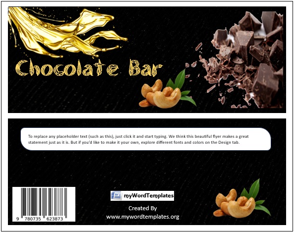 free candy bar wrapper template