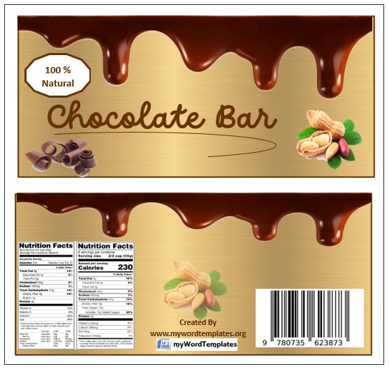 personalized candy bar wrapper template