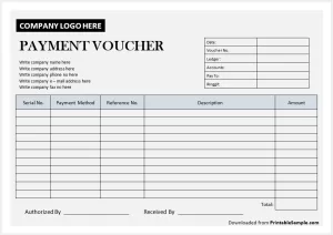 Payment Voucher Template 20